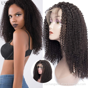 Uniky 13*6 HD Lace Human Hair Wig Vendors Kinky Curly Unprocessed Cheap Brazilian Virgin Hair Cuticle Aligned Hair HD Lace Front